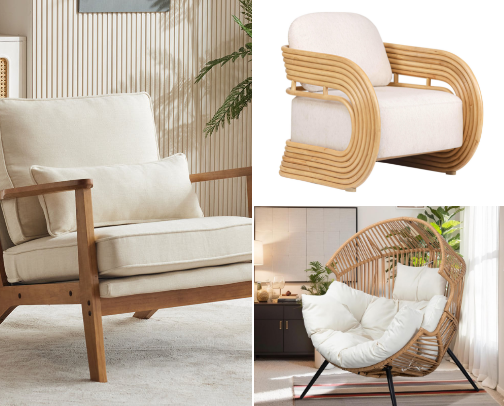 Bohemian Style Lounge & Accent Chairs cover photo collage