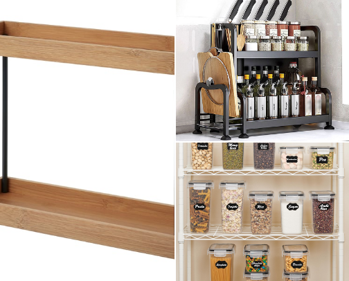 Kitchen Organization Made Easy: Clever Products That Keep Your Counters, Drawers, and Pantry Neat cover photo collage