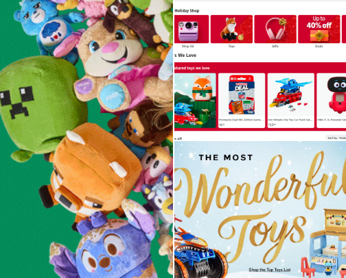 Toy lists 2025 cover photo collage