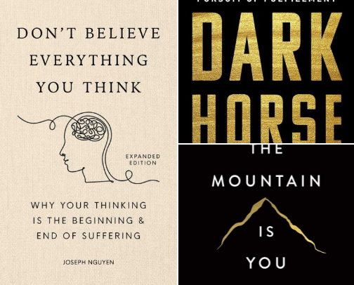Books to better yourself mentally cover photo collage