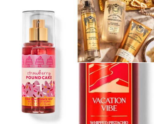 my favorite bath and body works scents cover photo collage