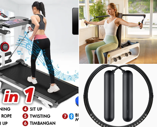 The Ultimate Home Gym Guide: Level Up Your Fitness from Anywhere! cover photo collage