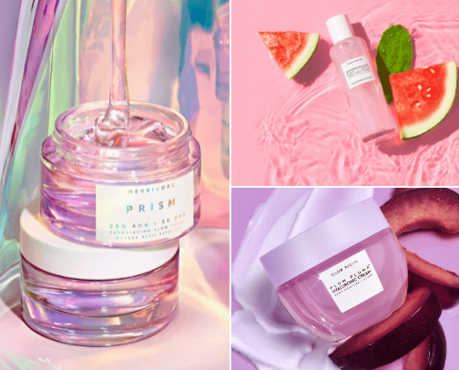 Skincare items for combination/sensitive skin🧴🫧 cover photo collage