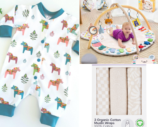 Gender Neutral Baby Shower Gifts - Thoughful & Sustainable Ideas cover photo collage