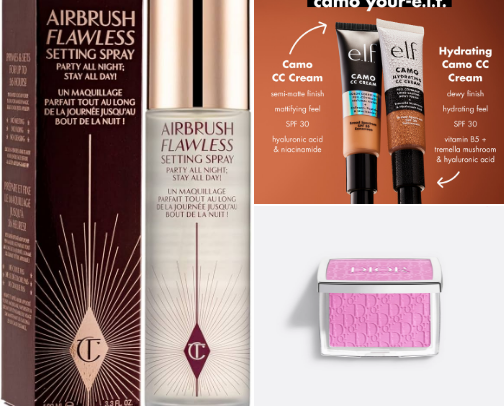 Makeup products for a flawless finish cover photo collage