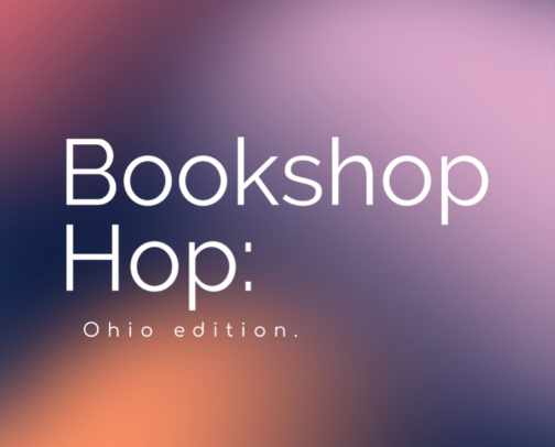 Bookshop Hop: Ohio edition. cover photo collage