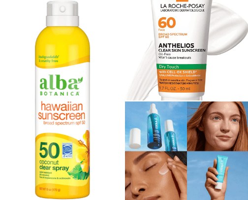 Healthiest sunscreens outthere! cover photo collage