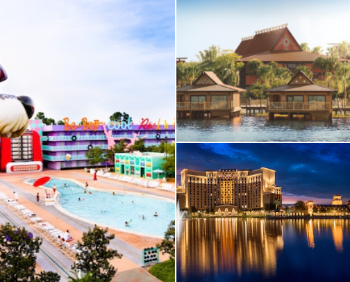 Walt Disney World Resorts cover photo collage