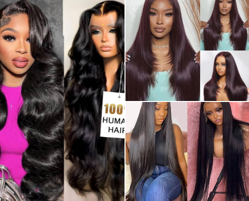 Hair cover photo collage