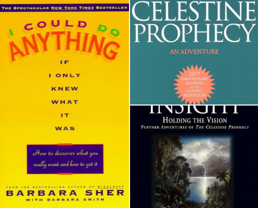 book recommendations for highly sensitive, spiritual + esoteric girlies cover photo collage