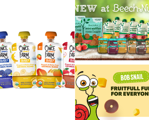Toddler snacks cover photo collage