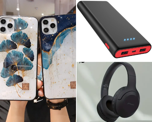 Digital device accessories cover photo collage