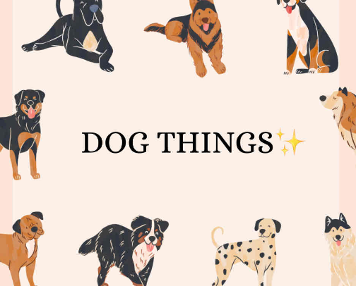 Dog things 🐶🐾 cover photo collage