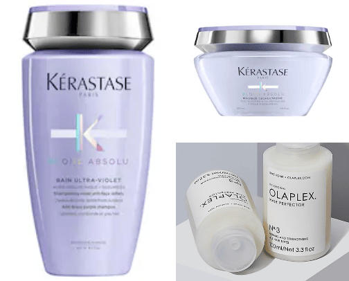 Hair products for blondie hair💆🏼‍♀️ cover photo collage