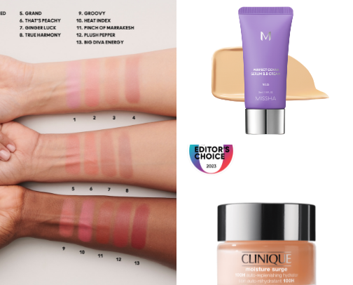 Over 40 makeup finds cover photo collage