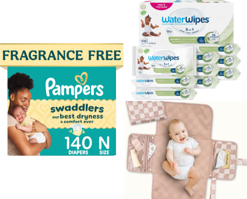 Baby Diaper Essentials cover photo collage