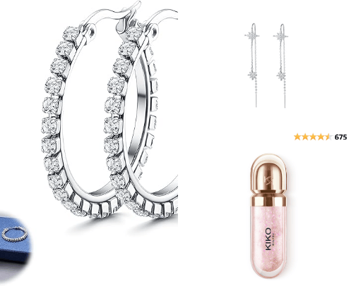 Sparkly wish list cover photo collage