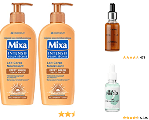 Self tanner (face & body) cover photo collage