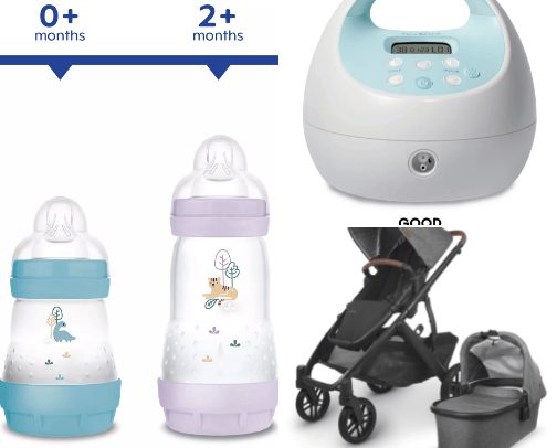 Baby items cover photo collage