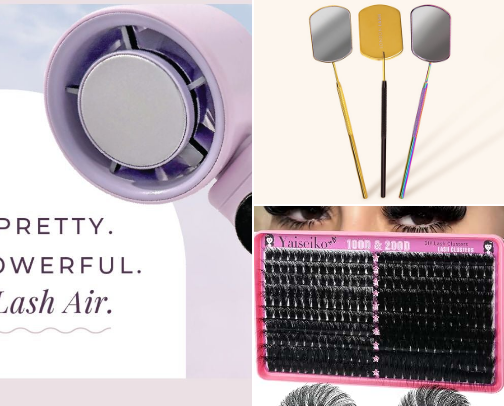 My lash essentials and recommendations ❤️‍🔥 cover photo collage