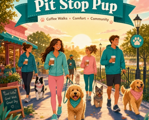 Morning Coffee and Canines: The Ultimate Routine cover photo collage