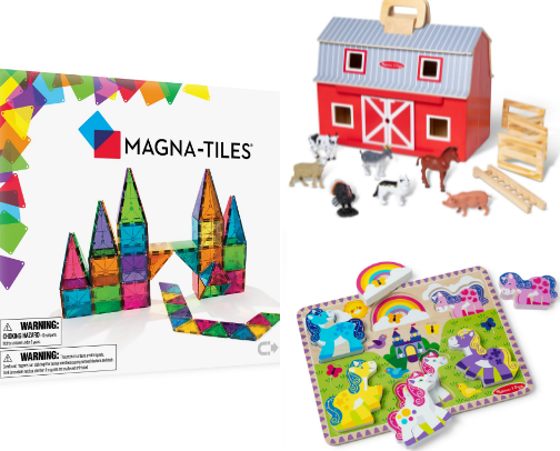 Favorite toys for 2-4 year olds cover photo collage