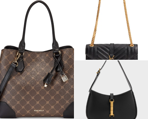 Luxury bags cover photo collage