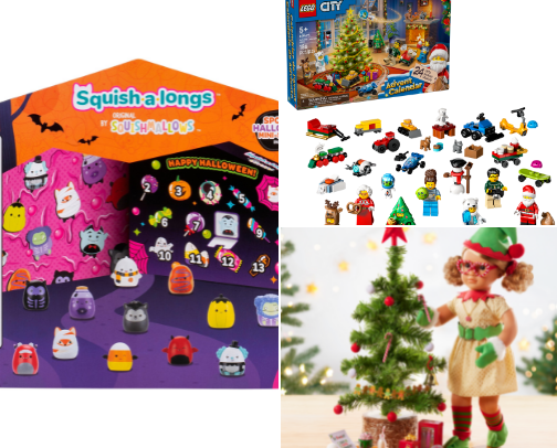 Kids Avent calendars cover photo collage