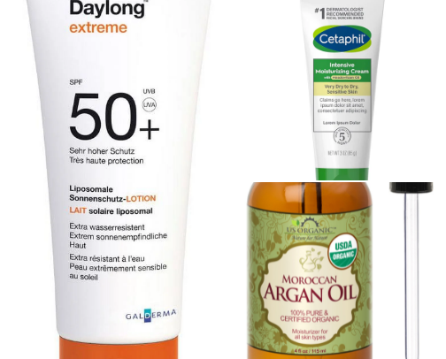 skin care cover photo collage