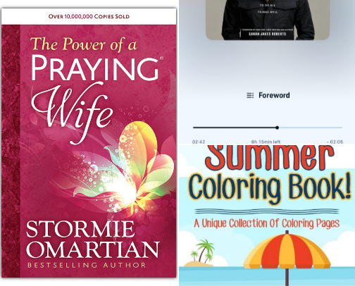 Favourite book & Audios 🎧 cover photo collage