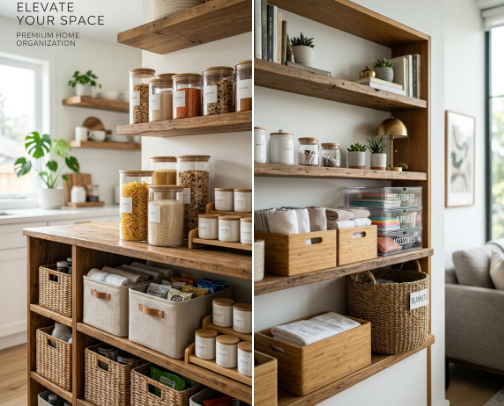 Best Home Organization & Storage Ideas | Smart Solutions for a Clutter-Free Home cover photo collage
