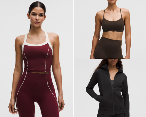 A range of comfortable active wear cover photo collage