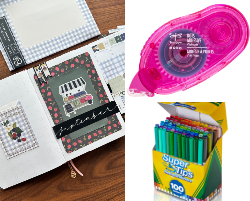 BuJo Supplies cover photo collage