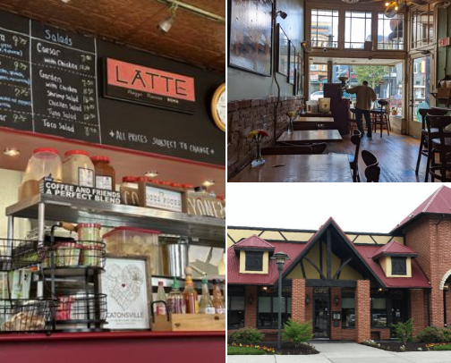 Cafes cover photo collage