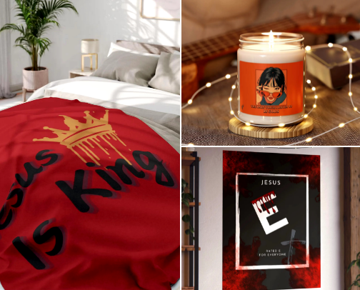 Faith Filled Home Accessories cover photo collage