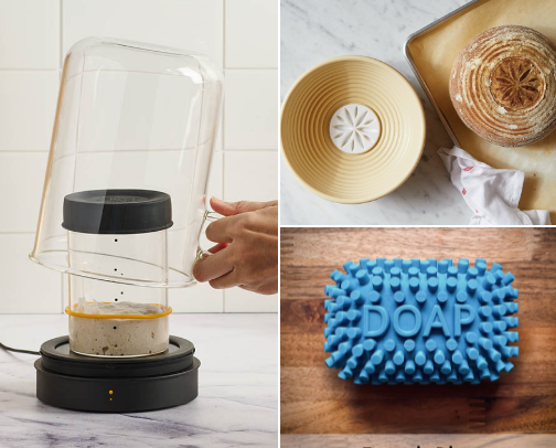 Sourdough tools I use in my micro bakery cover photo collage