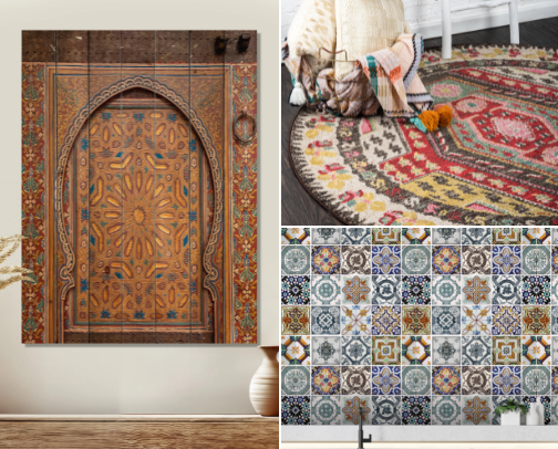Hacienda Spanish Mediterranean Home Furniture cover photo collage
