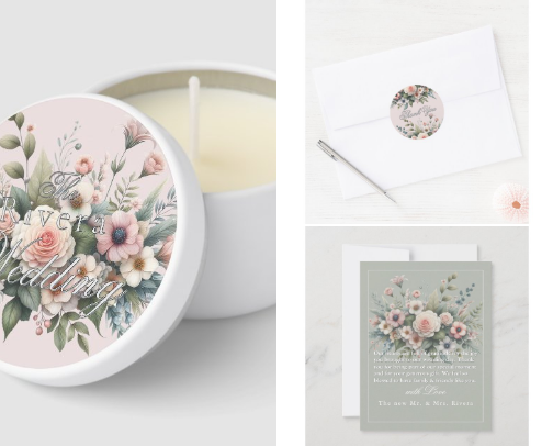 Customizable Wedding & Gift items cover photo collage