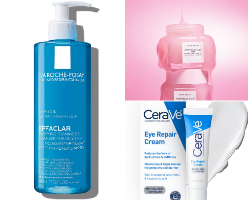 Skincare Must-Haves for Glowing Skin 🌸❤️ cover photo collage
