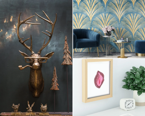 Whimsical Decor: Library Edition cover photo collage