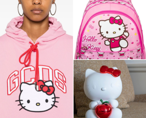 Hello Kitty Finds cover photo collage