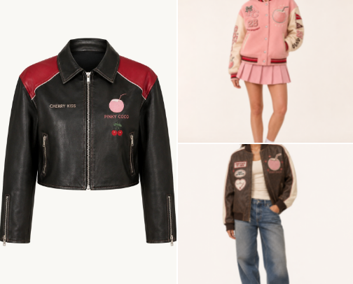Women’s Leather Jackets with Artwork, Color & Racing Style cover photo collage