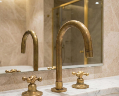 The Quiet Haus | Guest bath cover photo collage