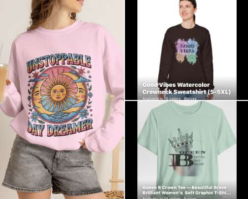Graphic Tees,Sweatshirts &Totes cover photo collage