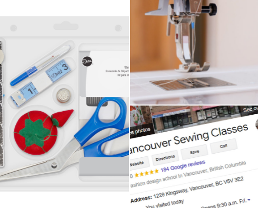 Sewing stuff cover photo collage