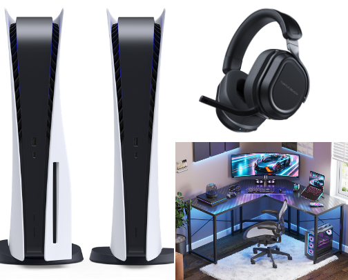 Gaming must haves 🎮 cover photo collage