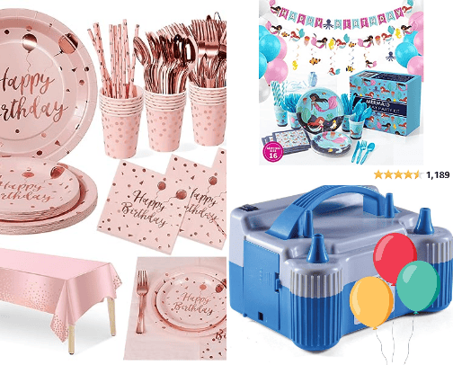 Birthday Party Themes cover photo collage
