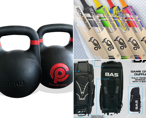 Sporting and gym gear cover photo collage