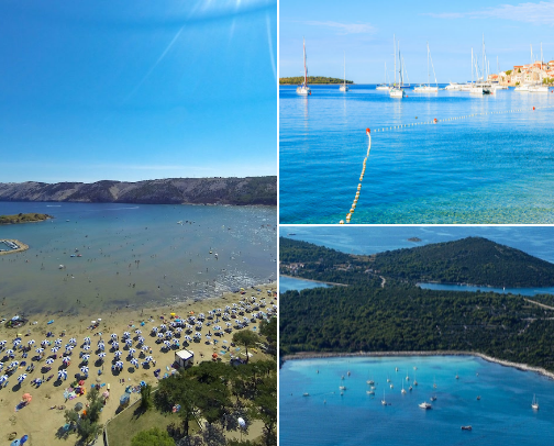 sandy beaches in Croatia cover photo collage