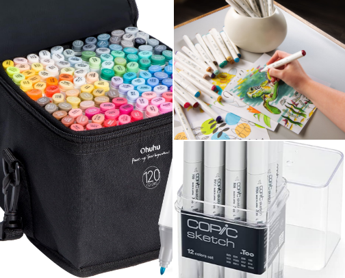 Some Coloring Supplies For Beginners And Professional Artists ! cover photo collage